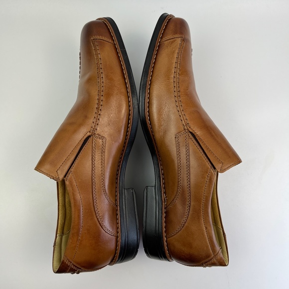 Sandro Moscoloni Tan Ambrose Size 12 Slip On Mens Leather Shoes Width D - Picture 7 of 12